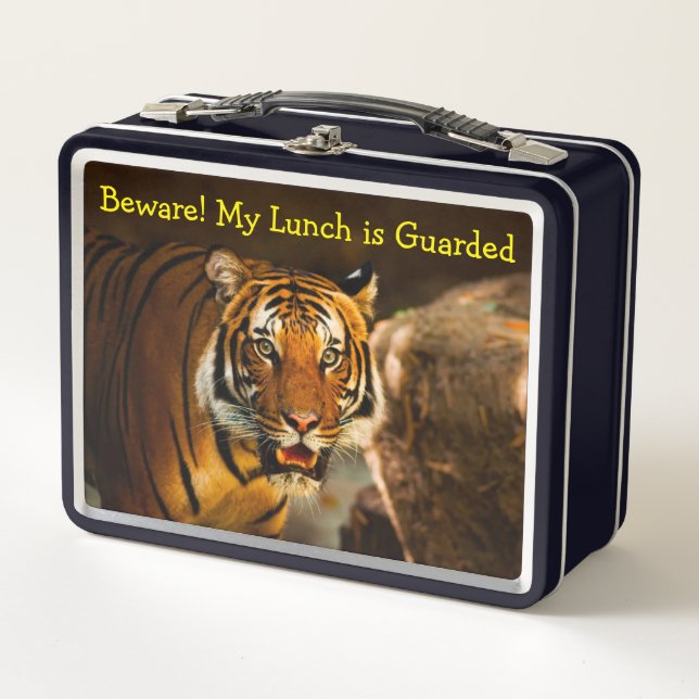 Beware! My Lunch is Guarded Tiger close-up (Anverso)