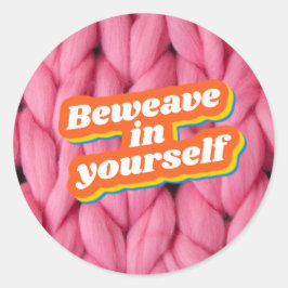 Beweave En Tu Propio Pegatina