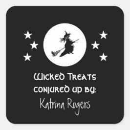 Bewitando a Pegatinas de etiquetas de Halloween, n