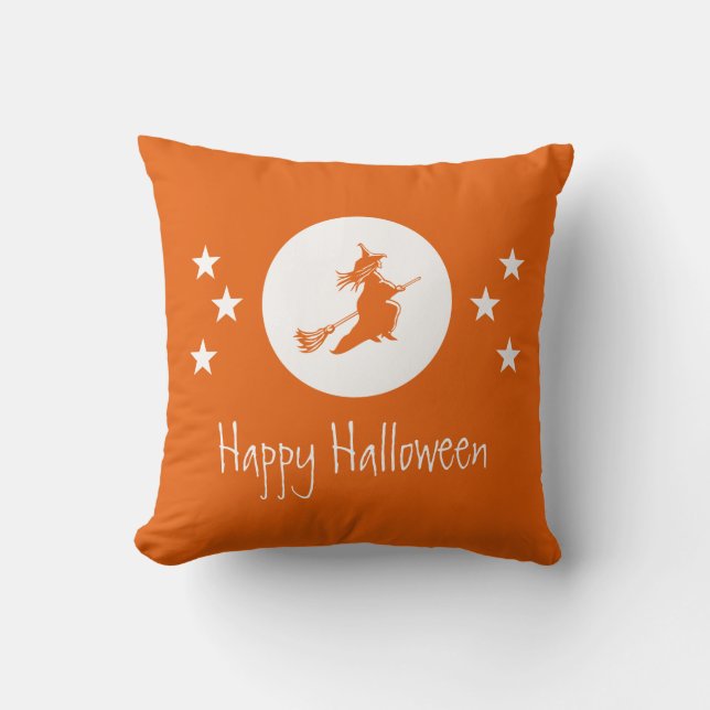 Bewitando la almohada de Halloween, Naranja (Anverso)