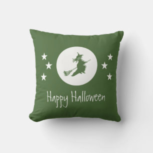 Bewitando la almohada de Halloween, verde