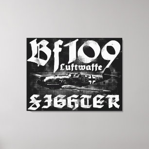 Bf 109 Lienzo envuelto