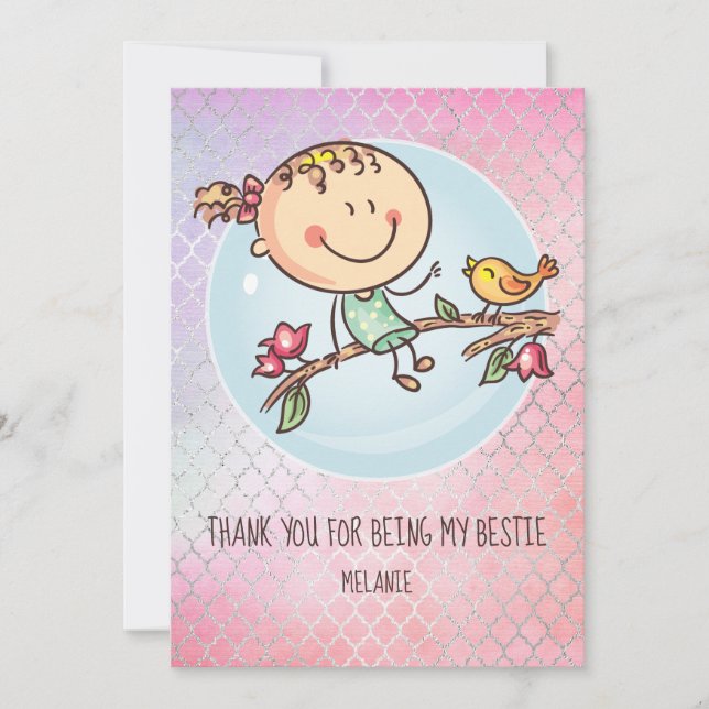 BFF lindo Besties Kawaii regalos para Chicas amigo (Anverso)