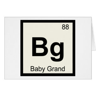 Bg - Piano de cola Baby Química Tabla periódica