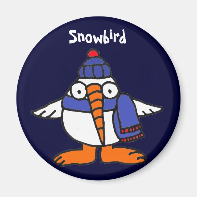 BH: Imán divertido de Snowbird (Frente)