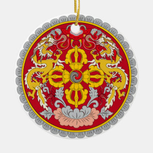 BHUTAN*- ornamento de encargo del navidad