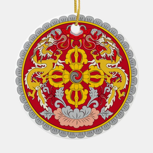 BHUTAN*- ornamento de encargo del navidad (Frente)
