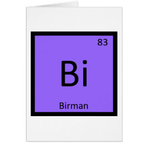 Bi - Gato Birmanio Tabla Periódica Elemento Químic