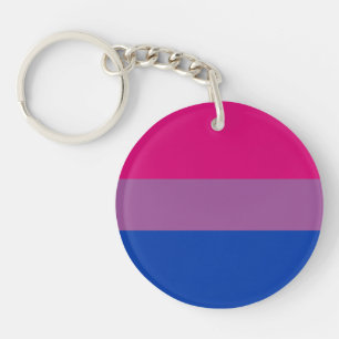BI+ Llavero del acrílico de la bandera del orgull
