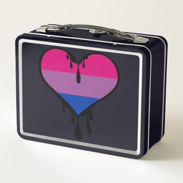 Bi Pride Dripping Heart (Reverso)