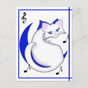 Bianca Toon Kitty canta la postal azul