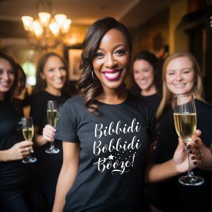 Bibbidi Bobbidi Booze Camiseta Negra para Mujeres 