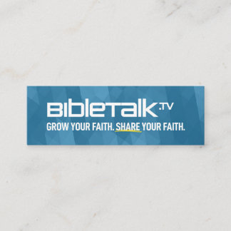 BibleTalk.tv - Tarjeta Mini promoción