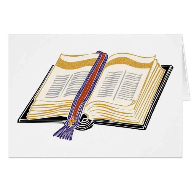 Biblia con marcador trenzado (Anverso (Horizontal))