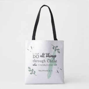 Biblia contra filipinas 4:13 Bolsa de Tote