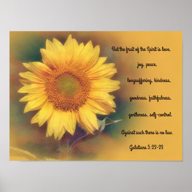 Biblia de flores de girasol versus Poster de arte (Frente)
