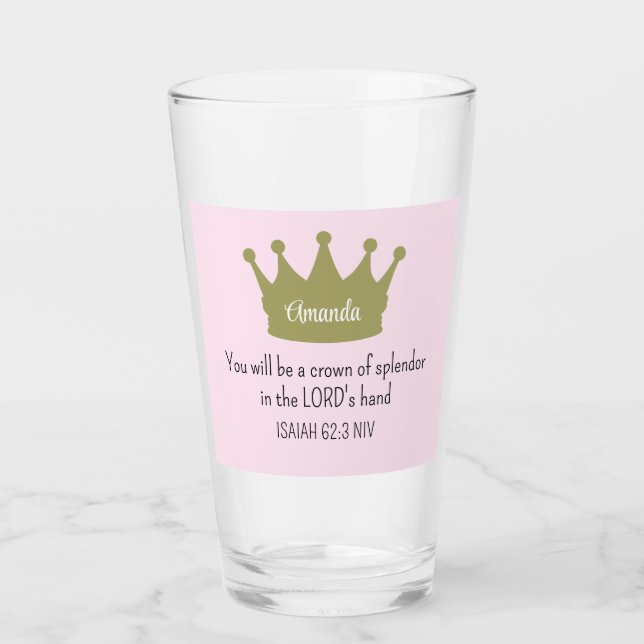 Biblia de la Corona versus fe cristiana luz rosada (Anverso)