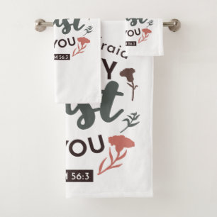 Biblia floral contra arte 'Puse mi confianza en ti