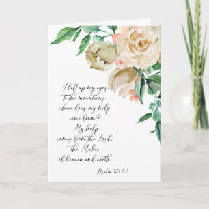Biblia floral Verse Gracias tarjeta doblada