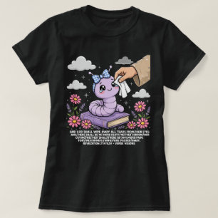 Biblia KJV-Apocalipsis 21:4 Camisa de Gusano