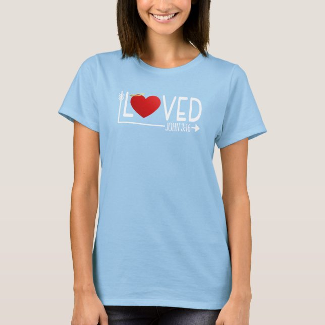 Biblia Simple Amada Verse Valentine | Camiseta (Anverso)