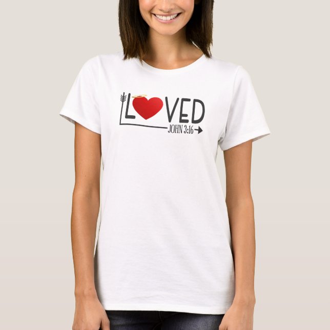 Biblia Simple Amada Verse Valentine | Camiseta (Anverso)