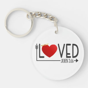 Biblia Simple Amada Verse Valentine   Llavero