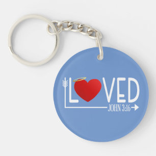 Biblia Simple Amada Verse Valentine   Llavero