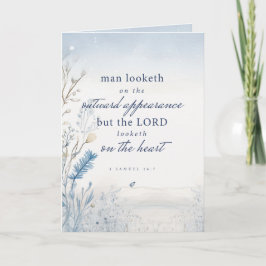 Biblia Verse 1 Samuel 16:7 Acuarela doblado