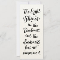 Biblia Verse Light en la carta plana de la oscurid