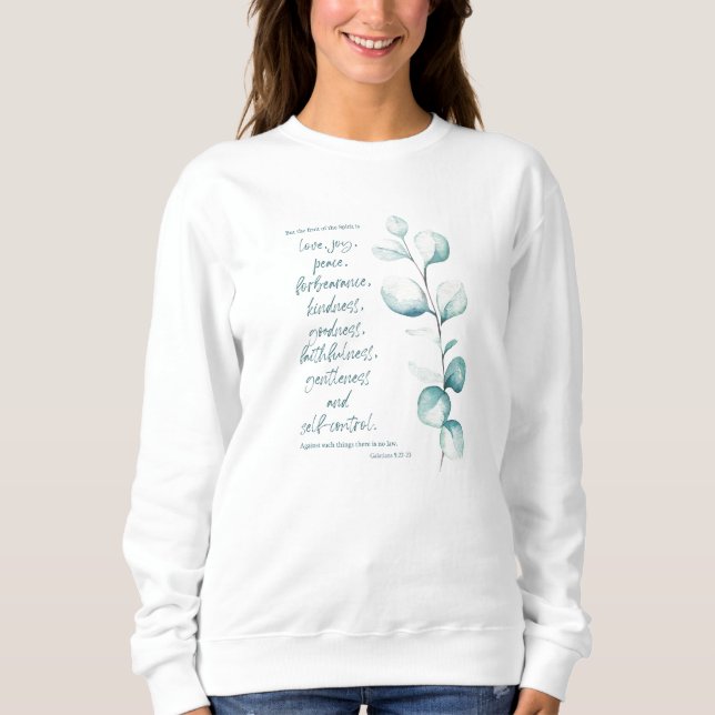 Biblia Verse Scripts Camisas sudaderas blancas (Anverso)