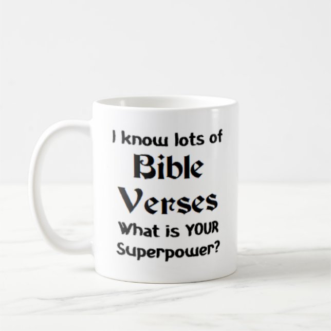 biblia versos taza de café (Izquierda)
