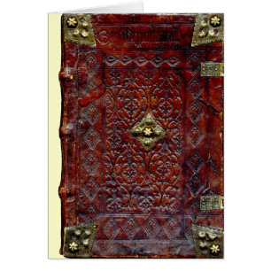 Bibliófilo del libro de cuero antiguo
