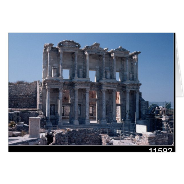 Biblioteca Celsus, construida en AD 135 (Anverso (Horizontal))