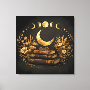 Biblioteca Mística Dorada & Arte Boho de Luna Botá