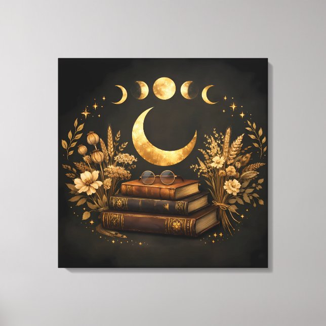 Biblioteca Mística Dorada & Arte Boho de Luna Botá (Anverso)