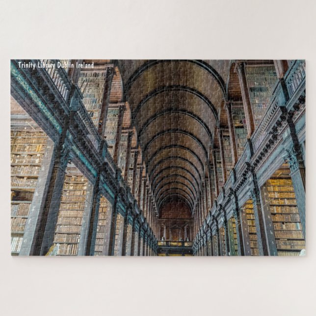 Biblioteca Trinity  Dublín Irlanda Rompecabezas (Horizontal)