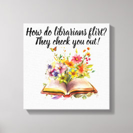 Bibliotecario y lienzo de libros