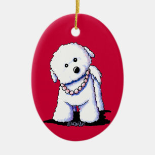 Bichón En El Ornamento De Perlas