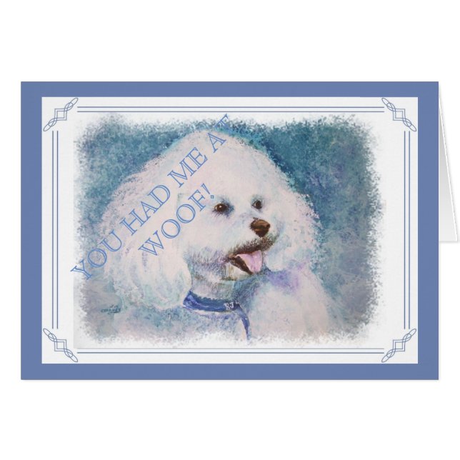 BICHON FRISE BLANCO (Anverso (Horizontal))