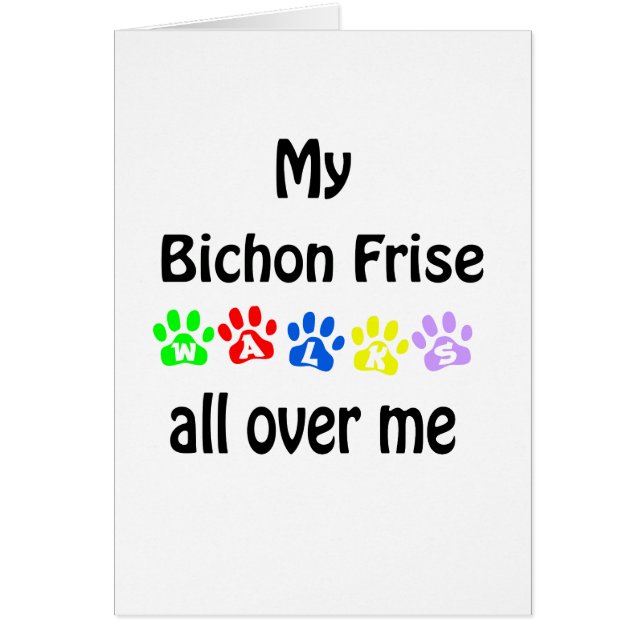 Bichon Frise Walks Design (Frente)