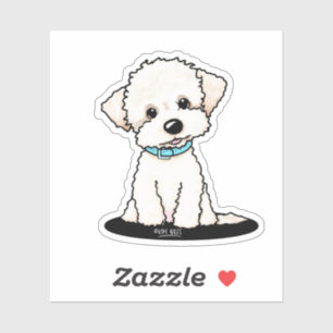 Bichon Puppy KiniArt Pegatina