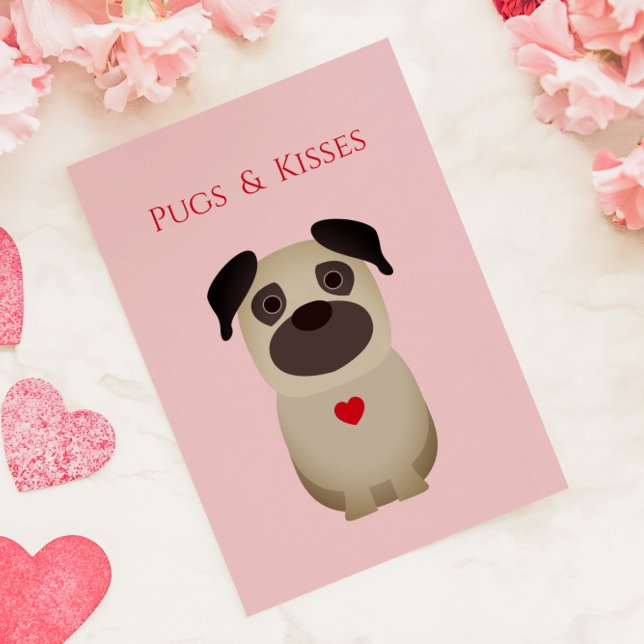 Bichos y besos, San Valentín de perro de pug, El d (Subido por el creador)
