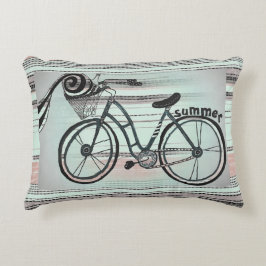 "Bici a la almohada del acento de la playa "