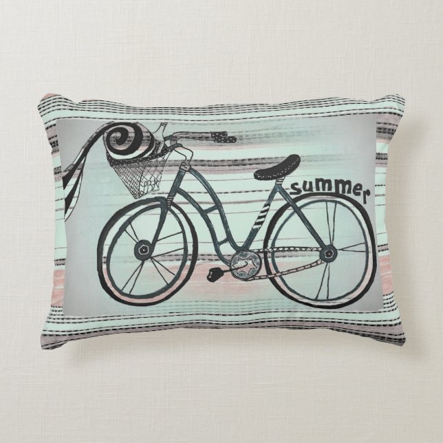 "Bici a la almohada del acento de la playa " (Anverso)
