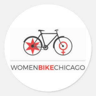 Bici Chicago - pegatinas de las mujeres del diseñ