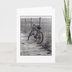 "Bici con tarjeta de felicitación del espacio en