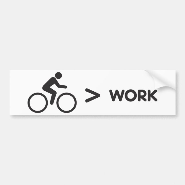 Bici > pegatina del trabajo (Frente)