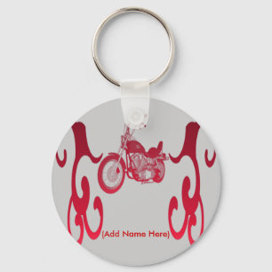 Bici roja personalizada - llavero