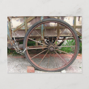 Bicicleta antigua de postal